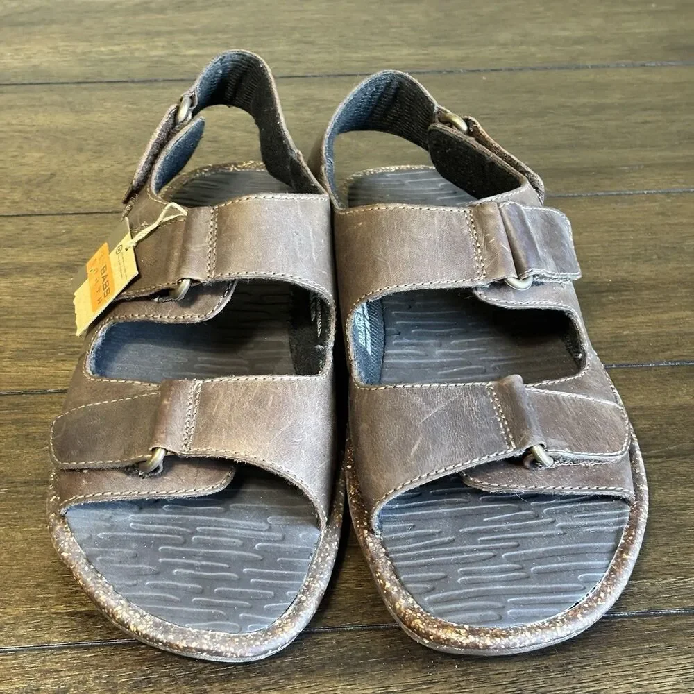 GH Bass Earth Leather Fisherman Sandals Journey Mens size 12 NEW!